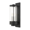 LIVEX LIGHTING 20722-14 2 Light Textured Black Outdoor Wall Lantern