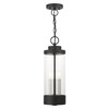 LIVEX LIGHTING 20725-14 5 Light Textured Black Outdoor Chandelier