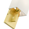 LIVEX LIGHTING 51101-12 1 Light Satin Brass ADA Sconce