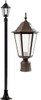 DABMAR LIGHTING GM1301S-LED6-BZ-FR DANIELLA POST LIGHT FIXTURE W/ FROSTED GLASS LED 6W 85-265V, Bronze