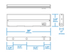 NICOR NUC530SBK NUC-5 Series 30-inch Black Selectable LED Under Cabinet Light