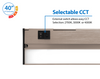 NICOR NUC540SNK NUC-5 Series 40-inch Nickel Selectable LED Under Cabinet Light