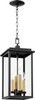 QUORUM 7028-4-69 Westerly 4-Light Pendant Light,Noir