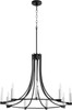 QUORUM 696-9-69 Olympus 9-Light Chandelier,Noir