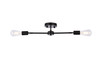 Living District LD2348BK Zane 2 lights black flush mount