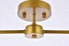 Living District LD2348BR Zane 2 lights brass flush mount