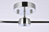 Living District LD2348C Zane 2 lights chrome flush mount