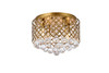 Living Disrict LD5010F13BR Tully 4 lights brass flush mount
