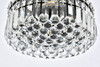 ELEGANT LIGHTING V2030F12BK/RC  Maxime 12 inch black flush mount