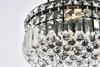 ELEGANT LIGHTING V2030F12BK/RC  Maxime 12 inch black flush mount