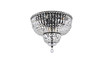 ELEGANT LIGHTING V2528F20BK/RC  Tranquil 20 inch black flush mount