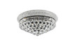 ELEGANT LIGHTING V1800F20BK/RC  Primo 20 inch black flush mount