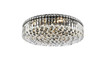 ELEGANT LIGHTING V2030F24BK/RC  Maxime 24 inch black flush mount