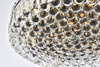 ELEGANT LIGHTING V2030F24BK/RC  Maxime 24 inch black flush mount