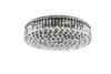 ELEGANT LIGHTING V2030F24BK/RC  Maxime 24 inch black flush mount