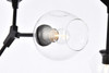 Elegant Lighting 1712D42BK Cavoli 5 lights black chandelier