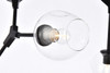 Elegant Lighting 1712G73BK Cavoli 11 lights black chandelier