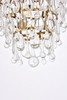 Elegant Lighting 1219D24BR/RC  Nordic 7 lights brass chandelier