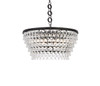 Elegant Lighting 1219D28BK/RC  Nordic 6 lights black chandelier