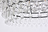 Elegant Lighting 1219D28BK/RC  Nordic 6 lights black chandelier