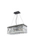 ELEGANT LIGHTING V2034D20BK/RC  Maxime 20 inch black chandelier