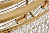 Elegant Lighting 2114G59G/RC  Paris 24 light Brass Chandelier Clear Royal Cut Crystal