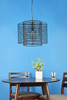 Living District LD2344BK Deleon 1 light black pendant