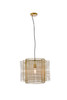 Living District LD2344BR Deleon 1 light brass pendant