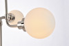 Living Disrict LD7038D36PN Hanson 8 lights pendant in polish nickel with frosted shade