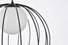 Living District LD2345BK Wetzel 1 light black pendant