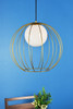 Living District LD2345BR Wetzel 1 light brass pendant