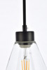 Living District LD2501BK Mera 1 light black pendant