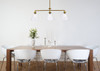 Living District LD2502BR Mera 3 lights brass pendant