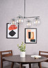 Living District LD2331C Opus 4 lights chrome pendant