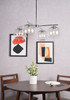 Living District LD2331C Opus 4 lights chrome pendant