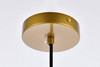 Living District LD2281BR Cashel 8 inch brass pendant