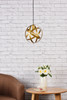 Living District LD2341BR Celeste 1 light brass pendant