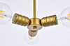 Living District LD2337BR Reyes 3 lights brass pendant