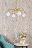 Living District LD2339BR Cairo 4 lights brass pendant