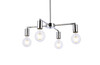 Living District LD2339C Cairo 4 lights chrome pendant