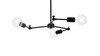 Living District LD2340BK Furlong 3 lights black pendant