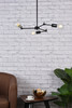 Living District LD2340BK Furlong 3 lights black pendant