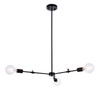 Living District LD2340BK Furlong 3 lights black pendant