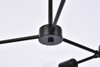 Living District LD2340BK Furlong 3 lights black pendant