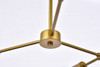 Living District LD2340BR Furlong 3 lights brass pendant