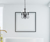 Living Disrict LD7042D14BK Flynx 4 lights pendant in black