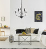 Living Disrict LD7046D24BK Westley 6 lights pendant in black