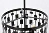 Living Disrict LD7074D14BK Levante 3 lights pendant in black