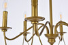 Living Disrict LD7048D24BR Westley 6 lights pendant in brass