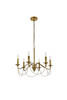Living Disrict LD7048D24BR Westley 6 lights pendant in brass